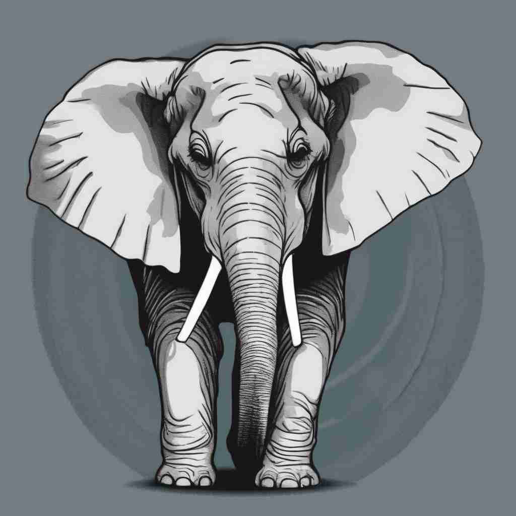 Elephant with glasses 1